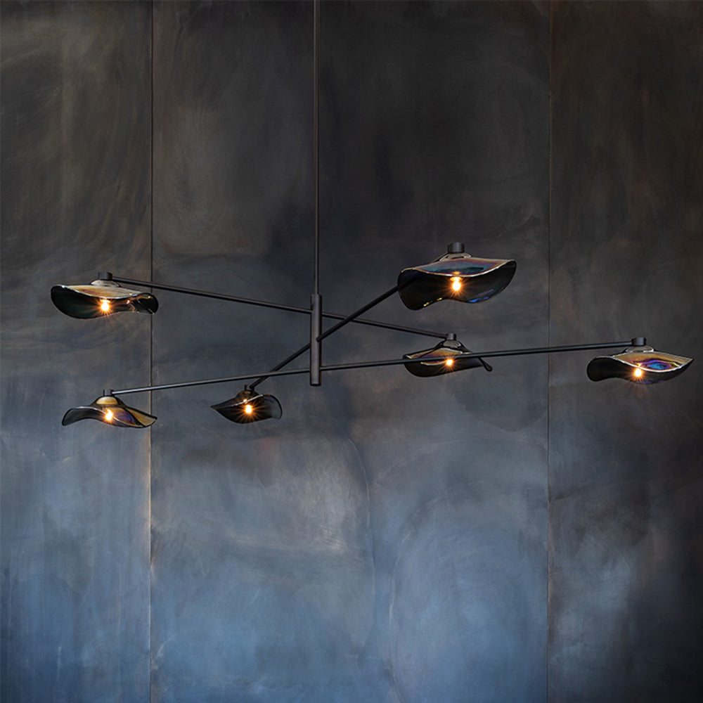 Arisha Modern Branch Metal Pendant Light, Clear/Multicolor - Neutralighting
