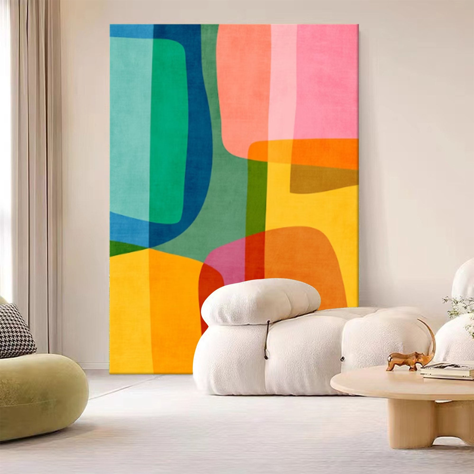 Abstract Canvas Art AB047 - Neutralighting