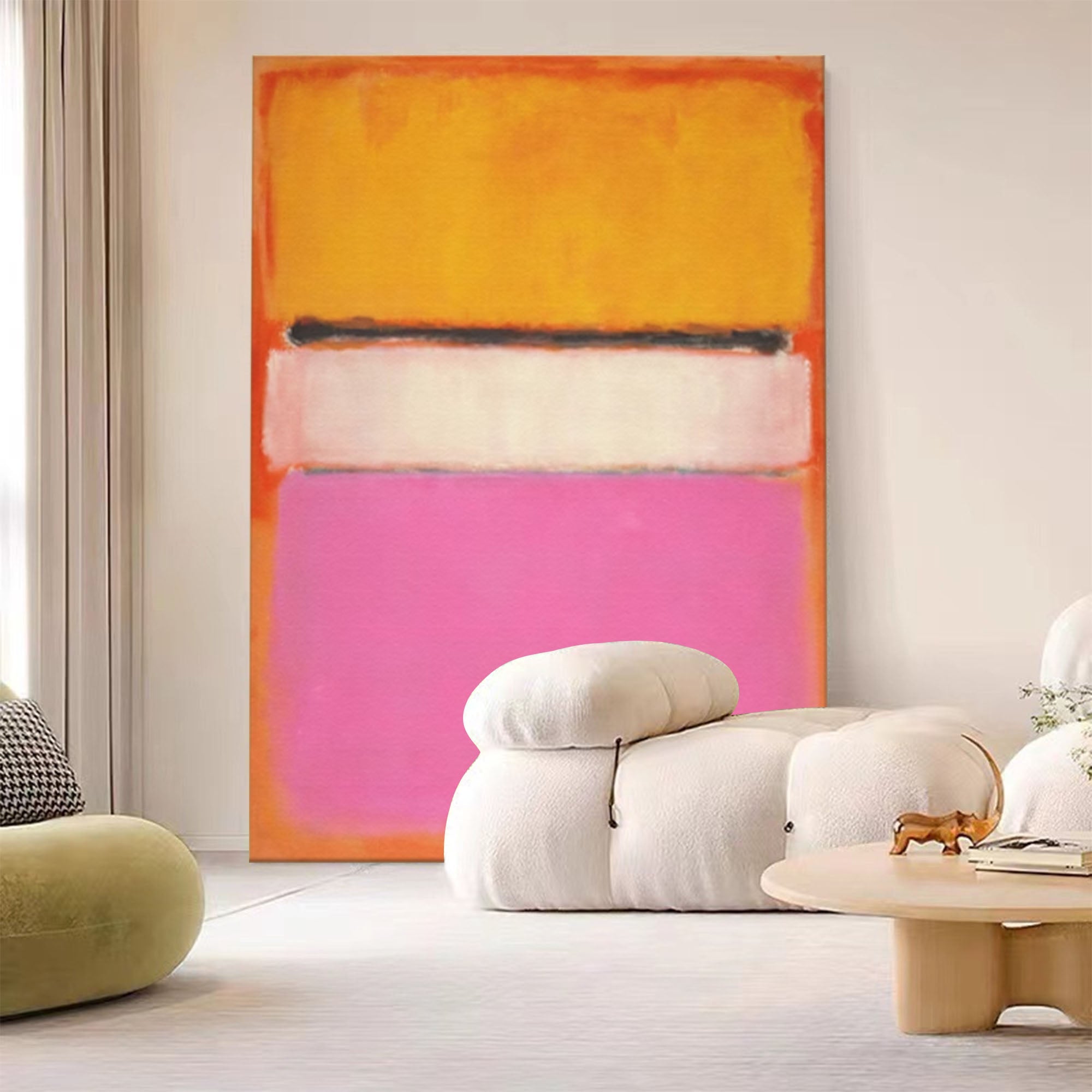 Wall Art Minimalist Grand Warm Abstract Passionate