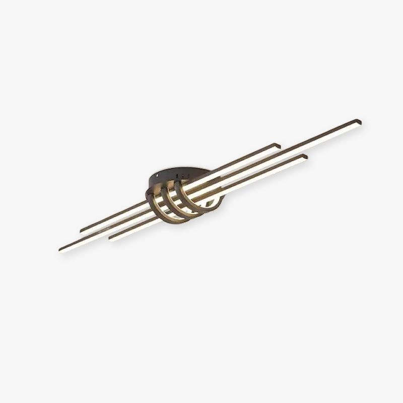 Arisha Modern LED Ceiling Light Black/White Living Room - Neutralighting