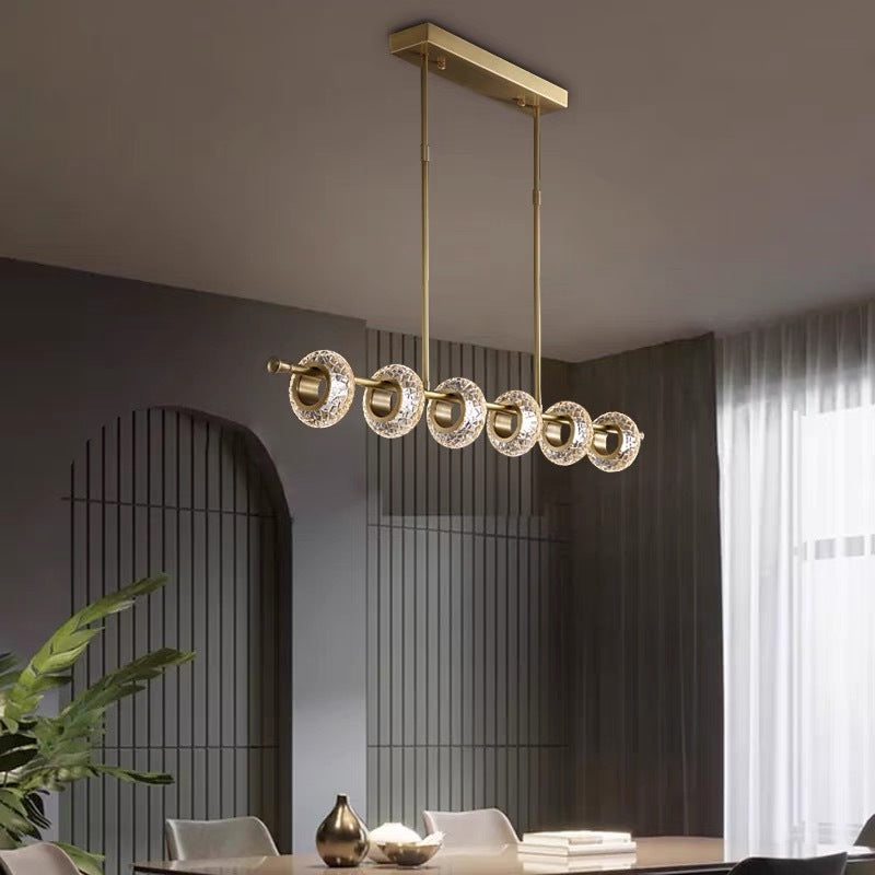 Kristy Modern Luxury metal/Glass Pendant Light, Gold - Neutralighting