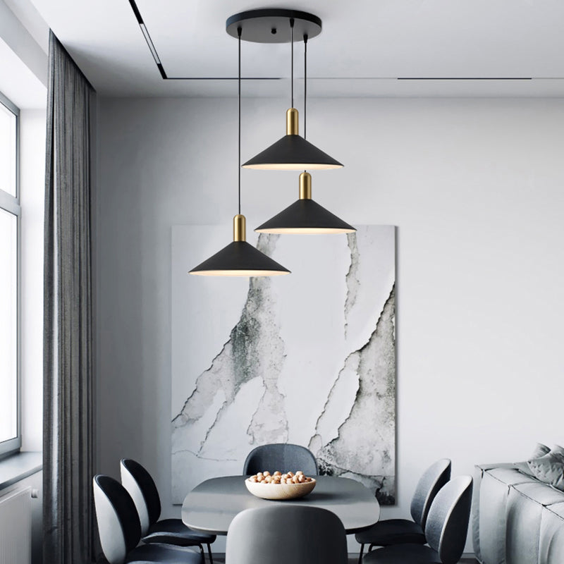 Aria Vintage Umbrella Monochrome Pendant Light