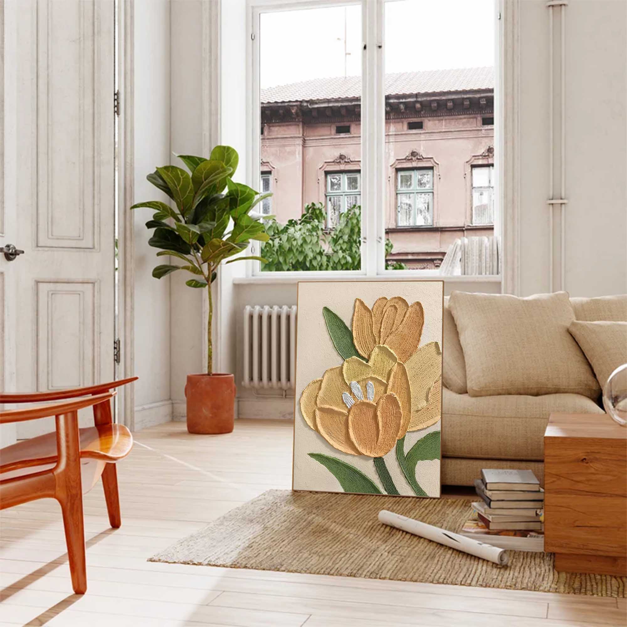 Flower Canvas Art FL009 - Neutralighting