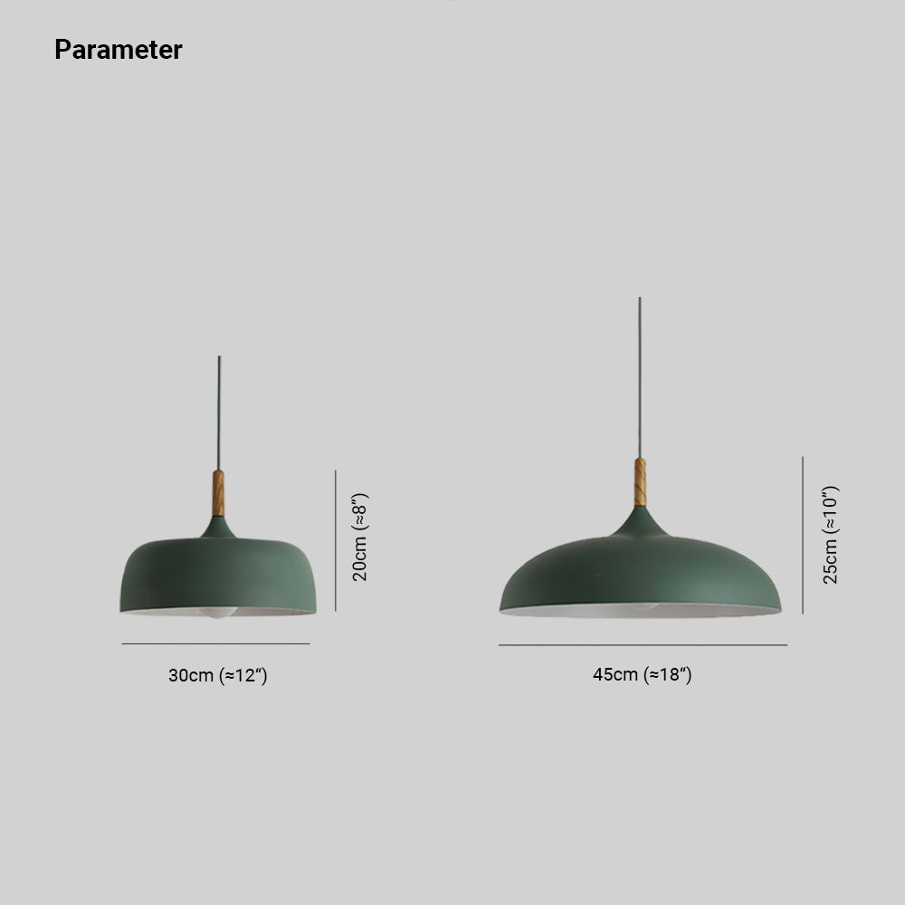 Aria Modern Pendant Light Dome Macaron Dining Room - Neutralighting