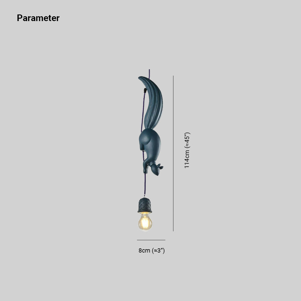 Aria Pendant Light Squirrel/Pinecone Modern, Resin, Restaurant - Neutralighting