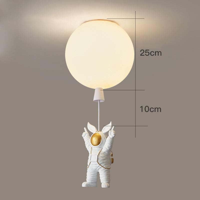 Aria Astronaut Balloon Flush Mount Ceiling Light, L 20/25/30/35cm - Neutralighting