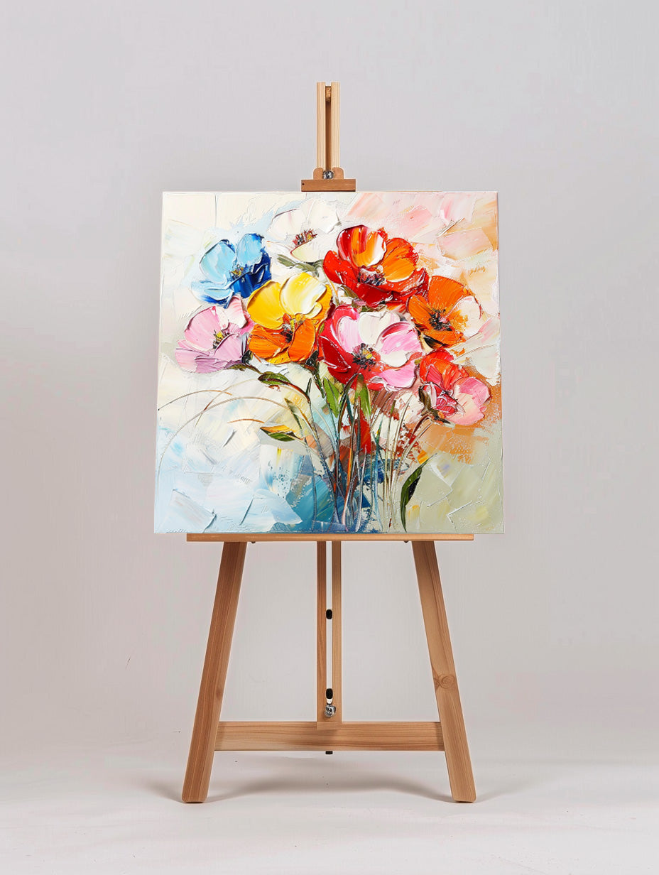 Colorful Poppy Flower Painting