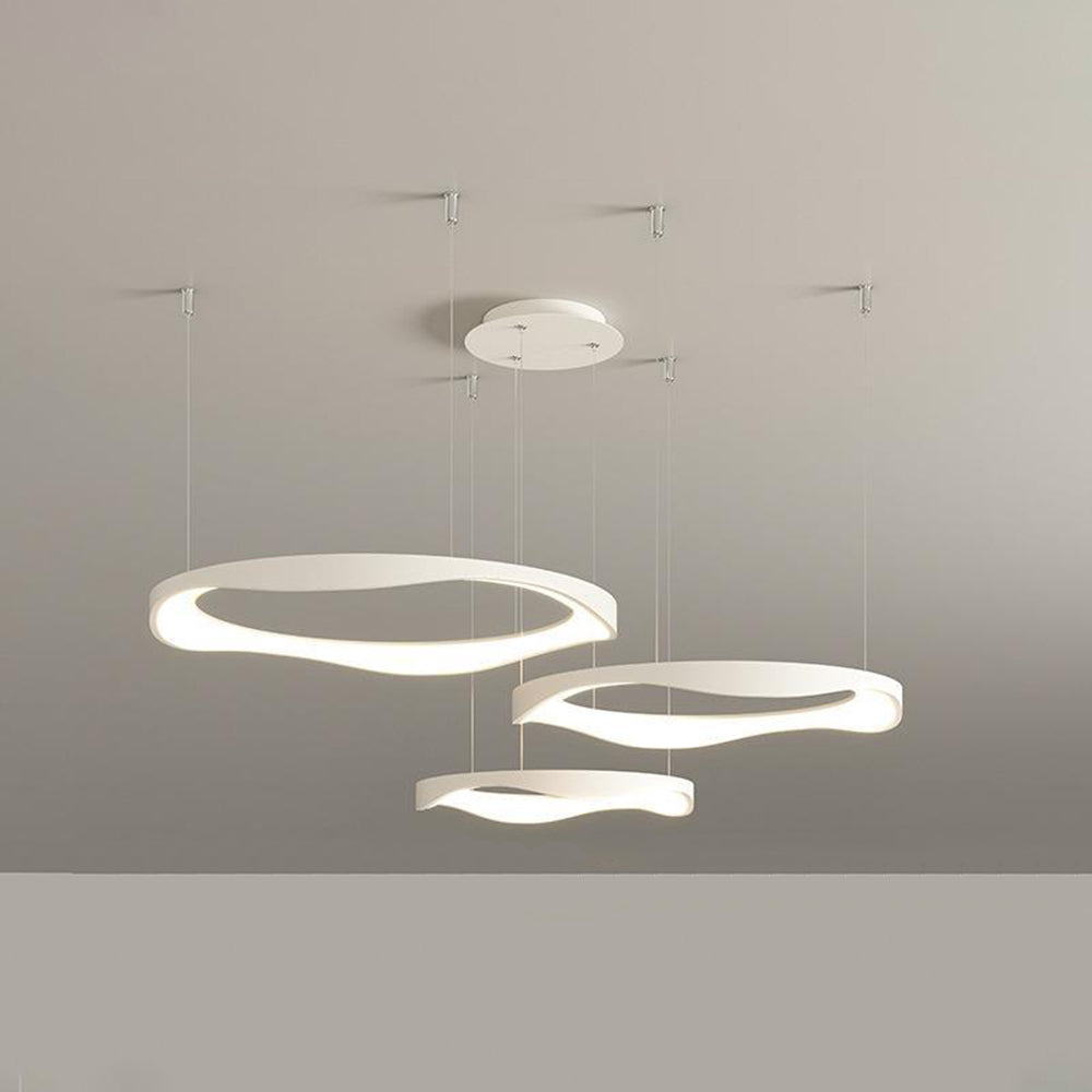 Arisha Pendant Light Rond Modern, Black/White, Dining Room - Neutralighting