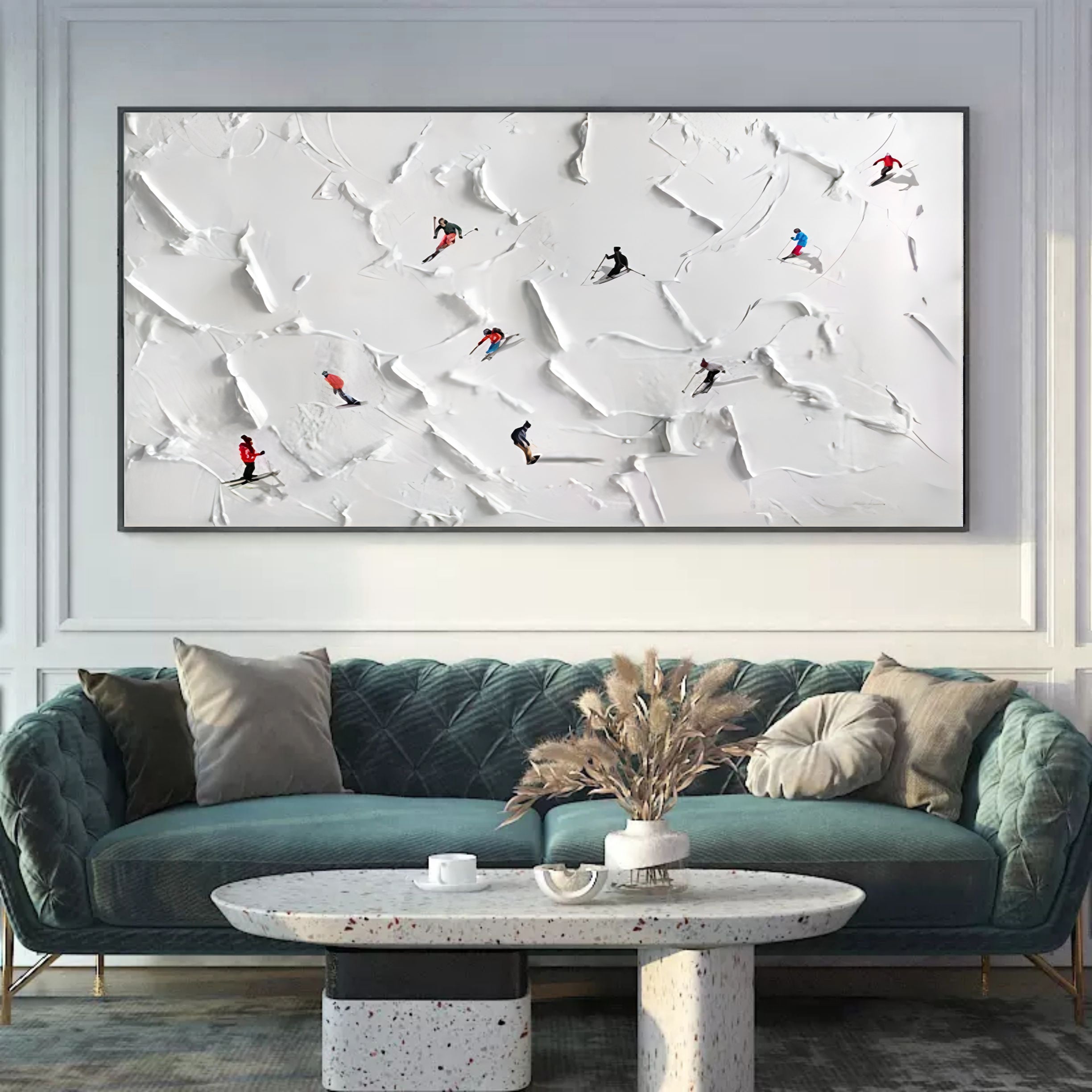 Plaster Art Texture Painting SG094 - Neutralighting