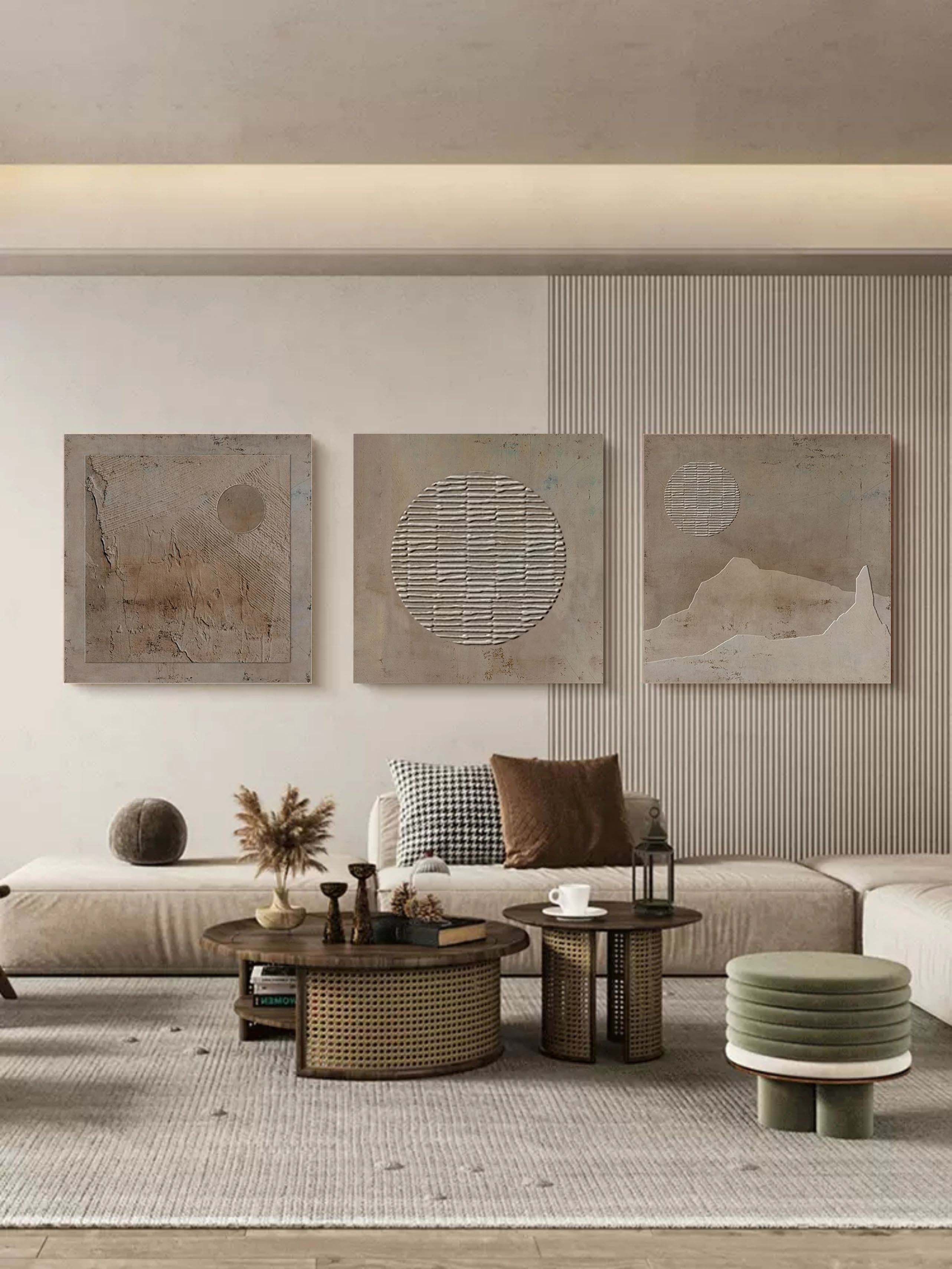 Abstract Painting Set Of 3 SP062 - Neutralighting