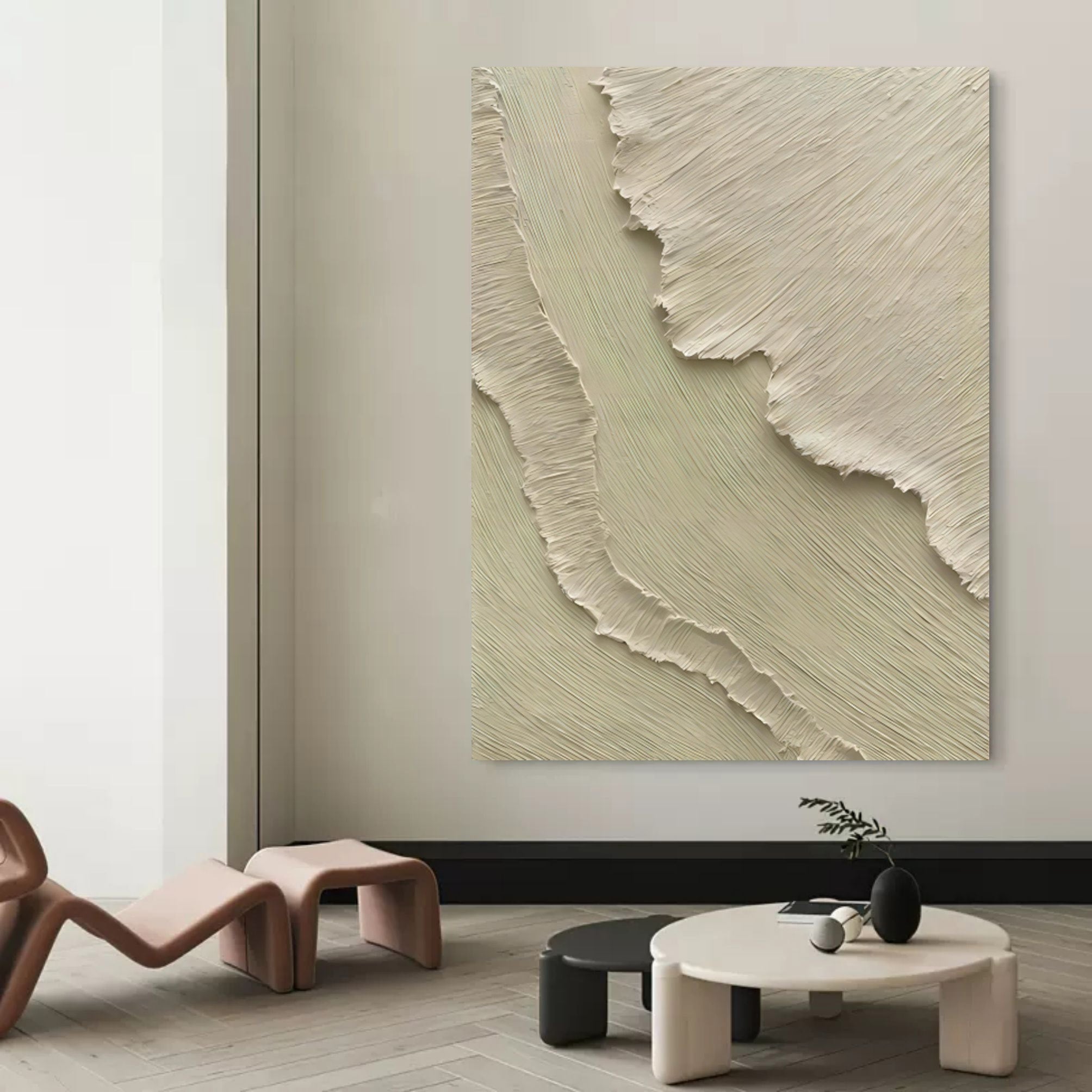 Plaster Art Texture Painting SG004 - Neutralighting