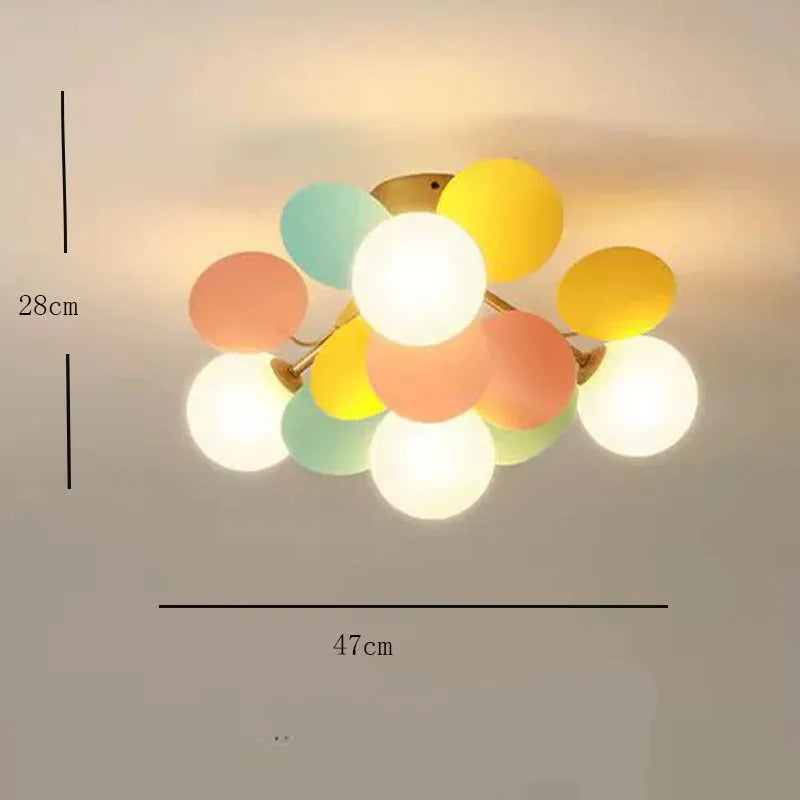 Aria Modern Bubble Cluster Ceiling Light, Colorful - Neutralighting