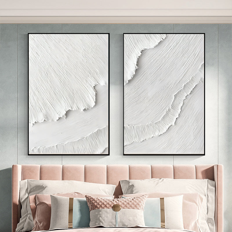 Wall Art Abstract White Serene Modern