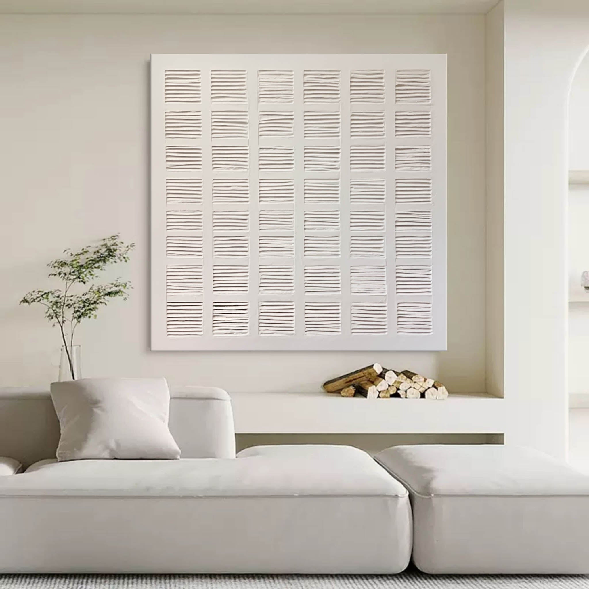 Plaster Art Texture Painting SG229 - Neutralighting