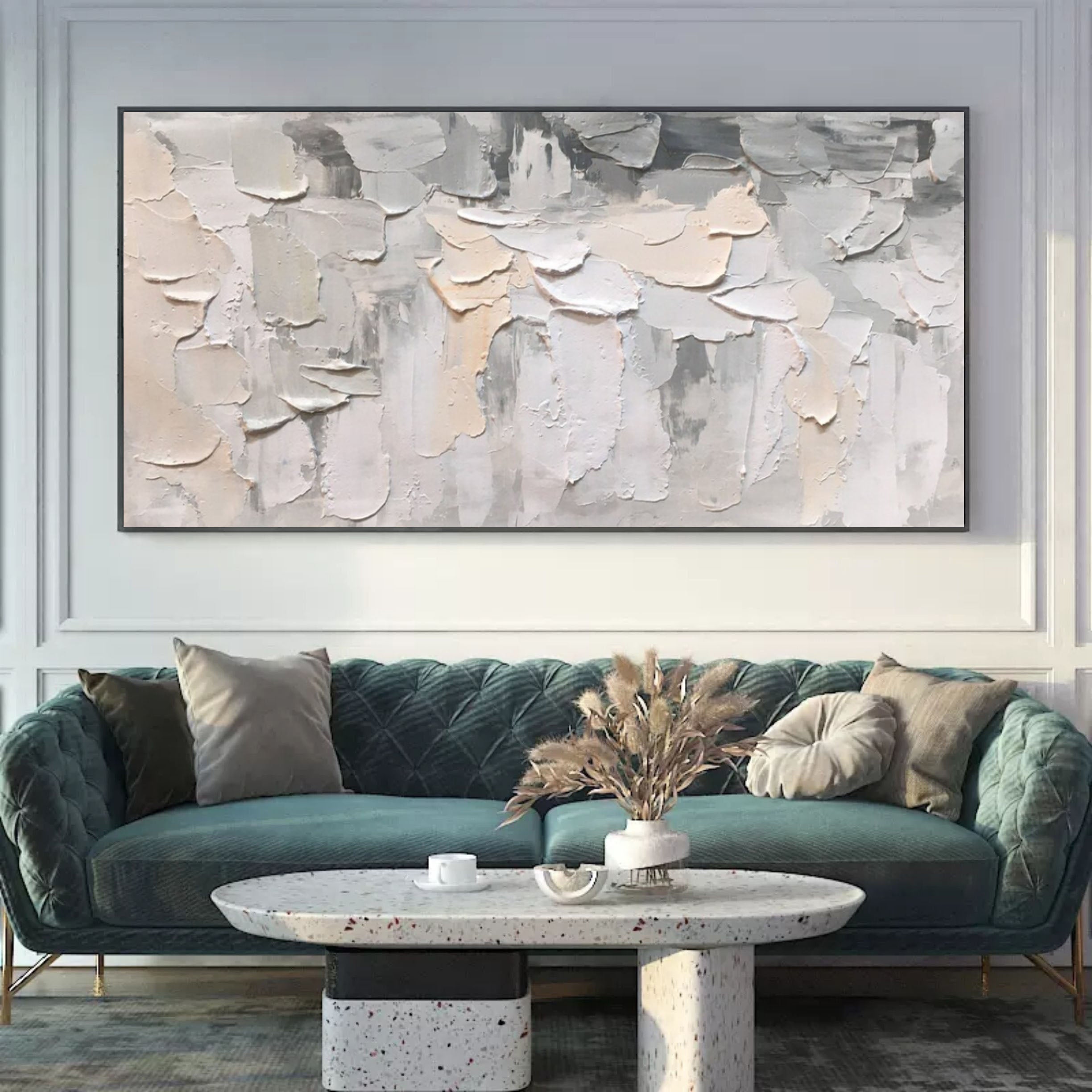 Wall Art Minimalist Neutral Impasto Abstract