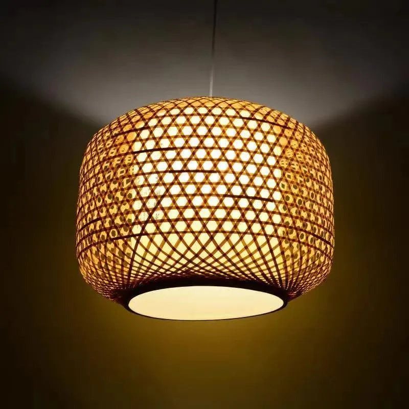 Ritta Natural Rattan Bamboo Pendant Light Lighting - Neutralighting