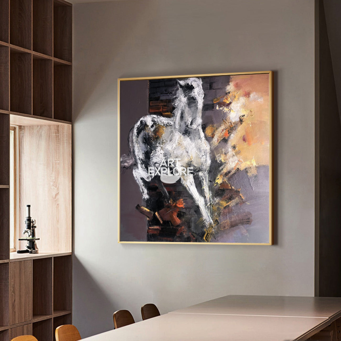 Modern Horse Abstract Painting