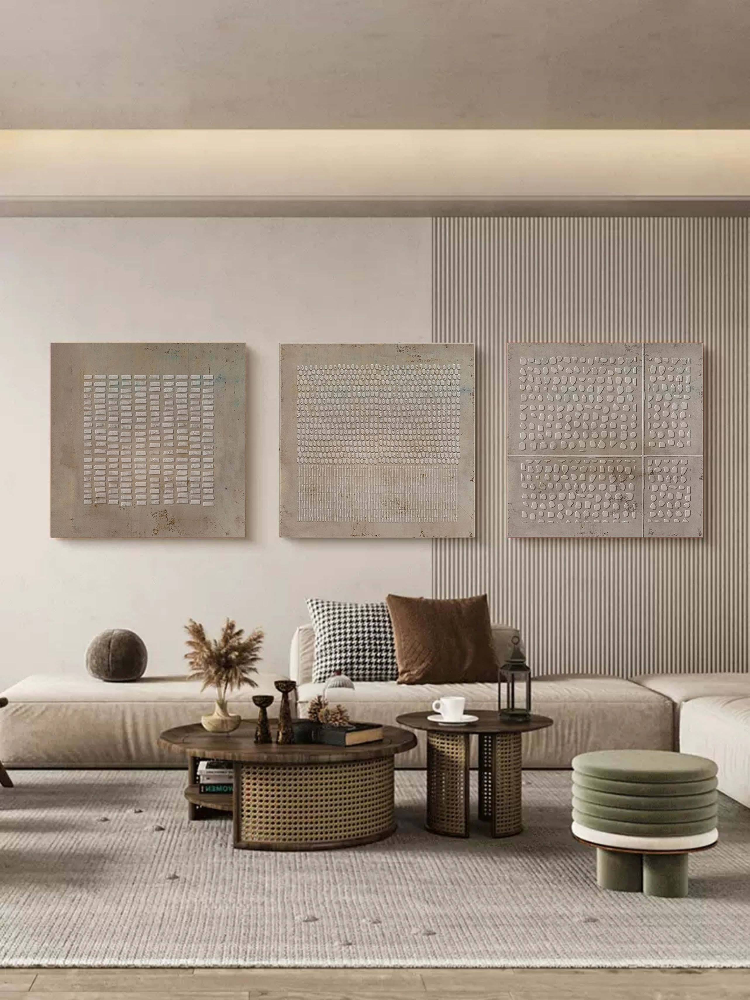 Abstract Painting Set Of 3 #SP061 - Neutralighting