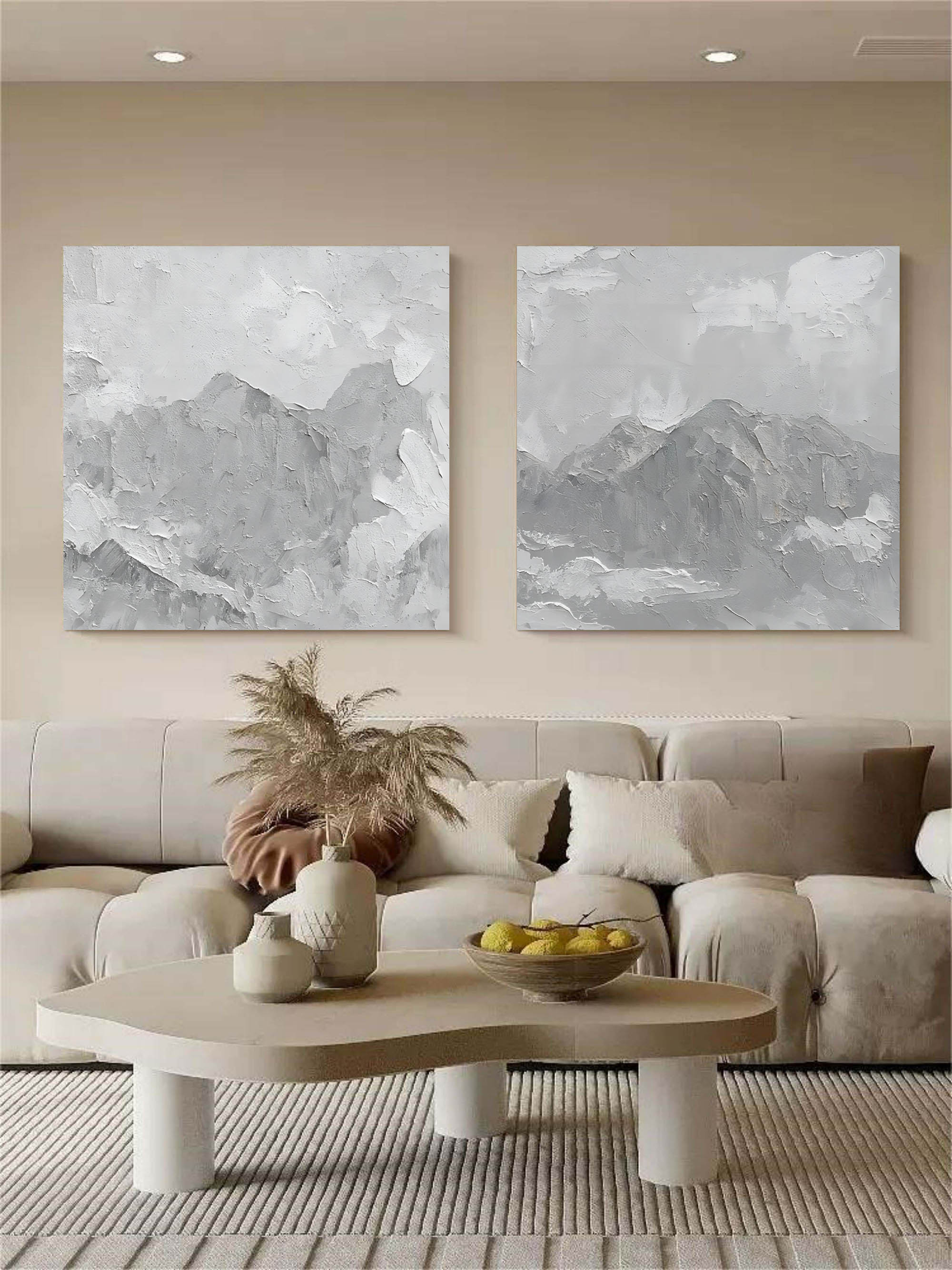 Abstract Painting Set Of 2 SP078 - Neutralighting