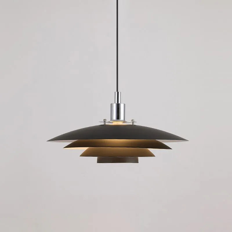 Nylo Contemporary Minimalist Frisbee Shaped Metal Pendant Light - Neutralighting