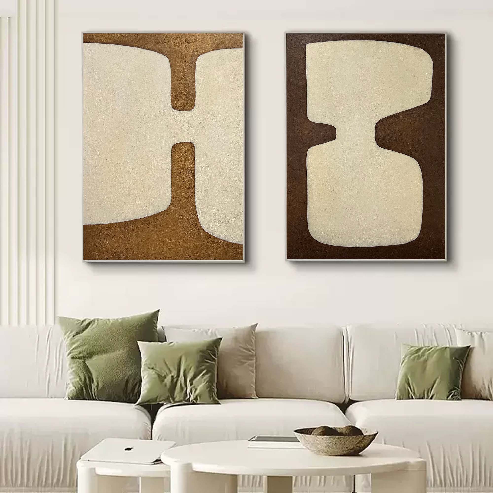 Abstract Painting Set Of 2 SP149 - Neutralighting