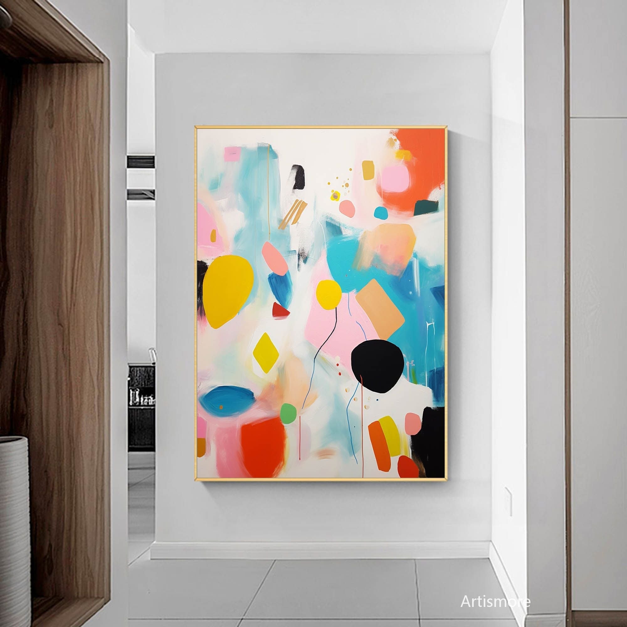 Abstract Canvas Art AB203 - Neutralighting