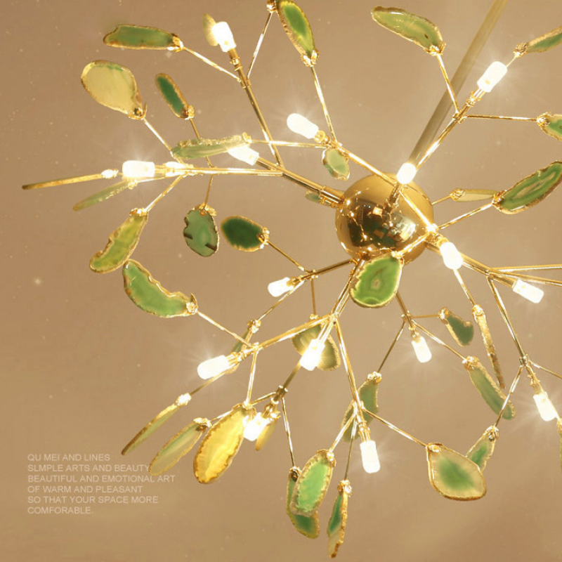 Aria Agate Creative Colourful Chandelier Bedroom/Living Room - Neutralighting