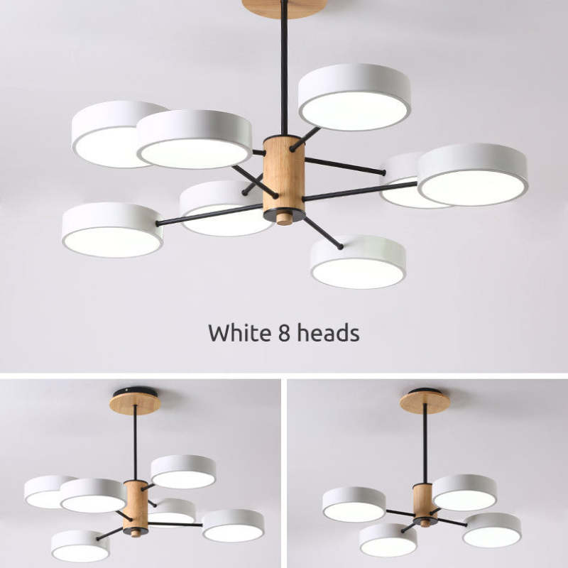 Arisha Art Deco Pendant Light, White/Green/Grey,Metal/Wood - Neutralighting