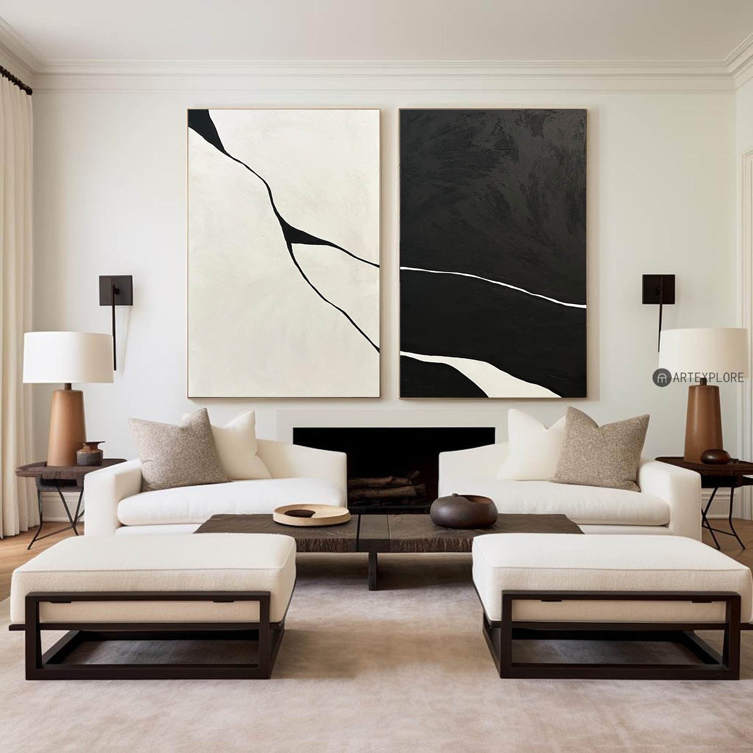 Set of 2 Abstract Art