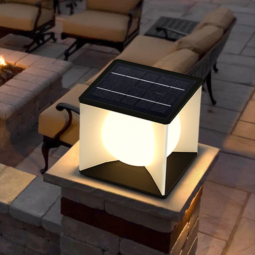Ray Modern Moon Outdoor Pier-Mount Pillar Light