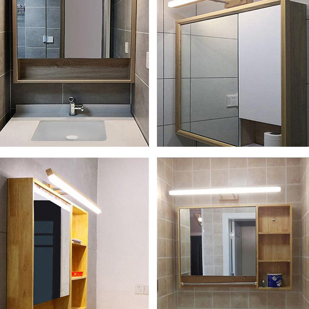 Muto Classic Wood Stretchable Mirror Vanity Bathroom Wall Lamp - Neutralighting