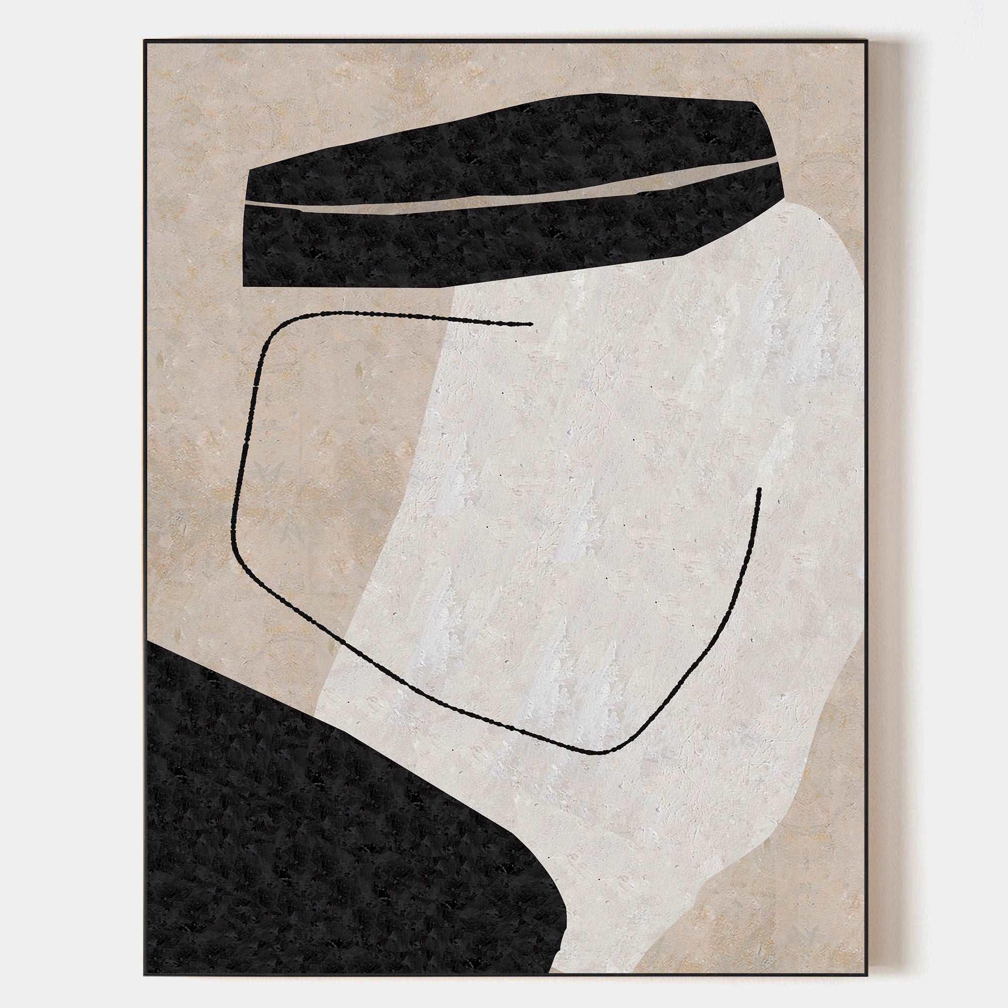 Abstract Geometric Minimalist Painting ABAV25 - Neutralighting