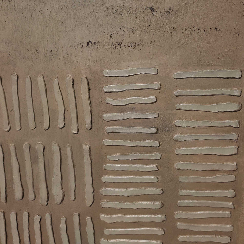 Wall Art Wabi-Sabi Rustic Geometric Relief
