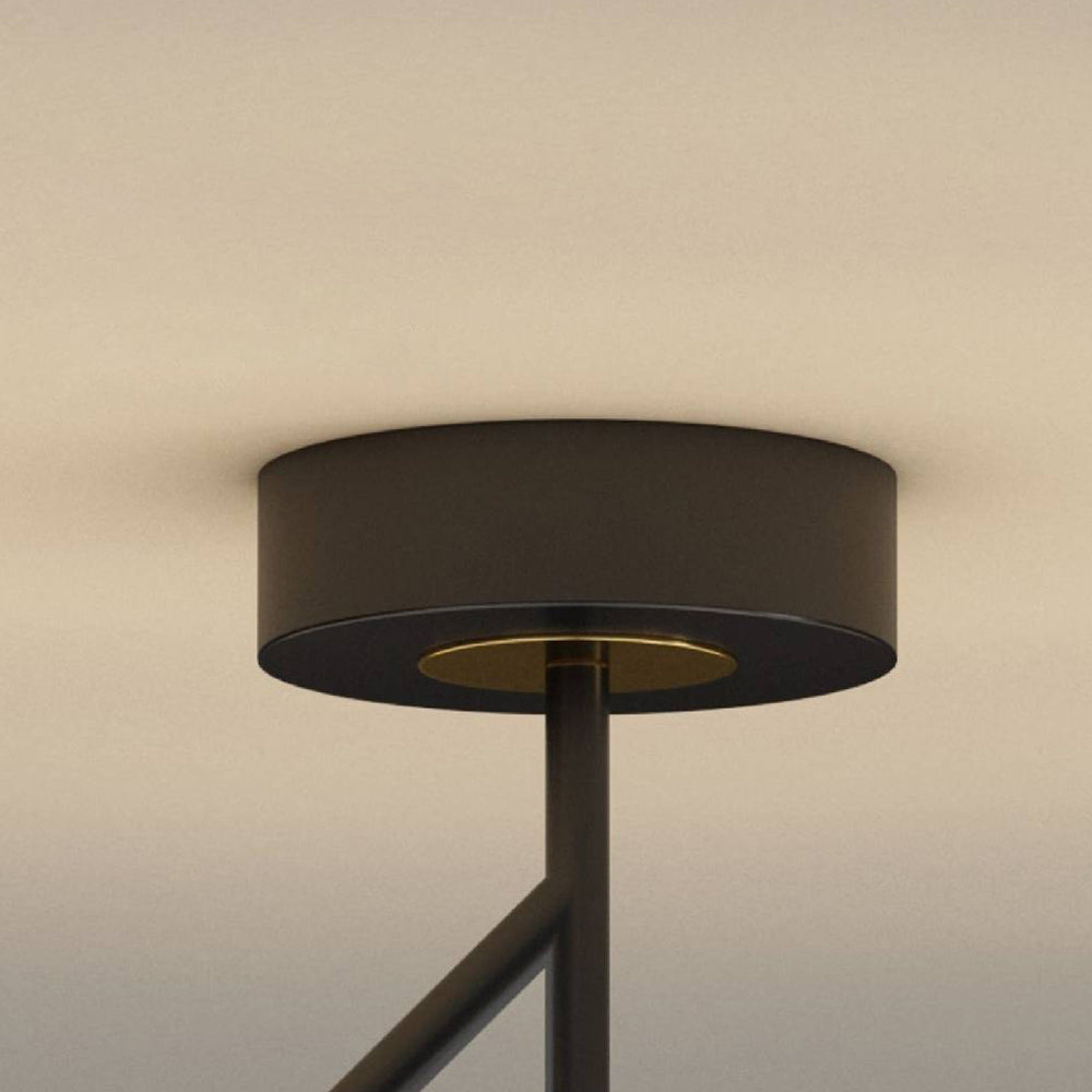Valentina Semi-Flush Mount Ceiling Light, Gold & Black, 2 Style - Neutralighting