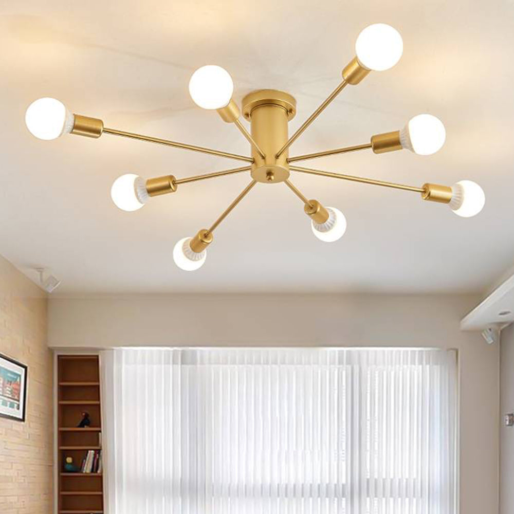 Silva Modern Simple Flush Mount Ceiling Light, 6/8/10 Heads - Neutralighting