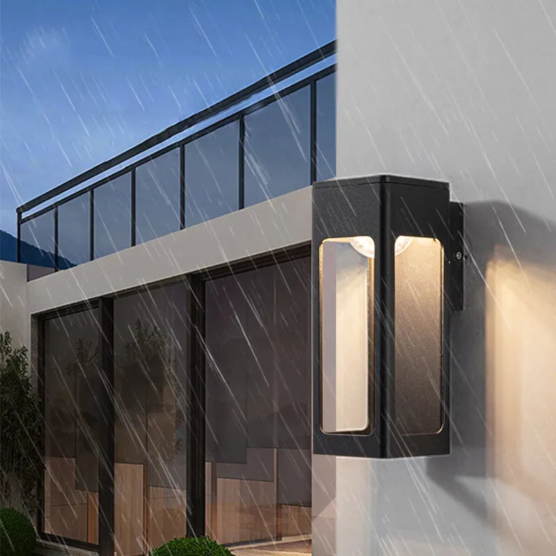 Solith Modern Waterproof Minimalist Geometric Outdoor Wall Light - Neutralighting