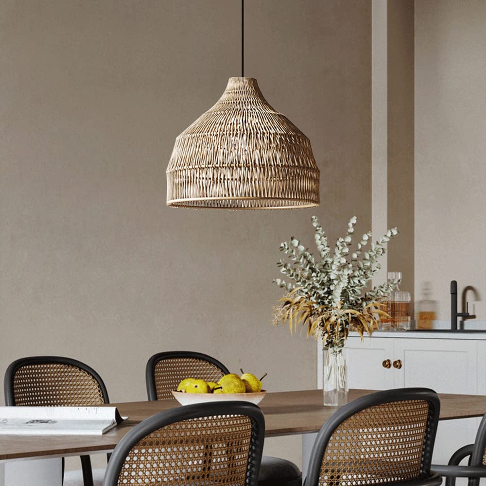 Muto Japanese Vintage Zen Pendant Light Rattan Study Room/Bedroom - Neutralighting