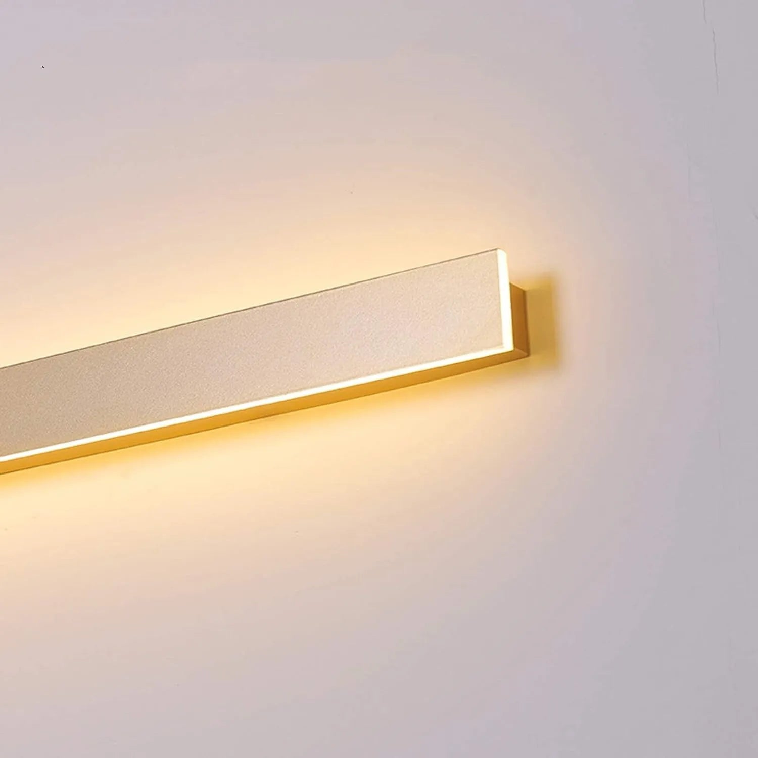 Gravo Minimalist Linear Metal/Acrylic Wall Lamp, Gold/Black/White - Neutralighting