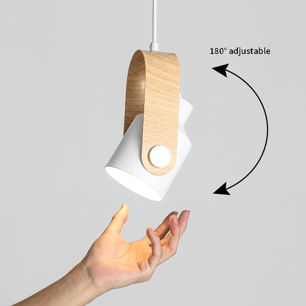 Valentina Modern Metal LED Pendant Light White Green Black Bedroom - Neutralighting