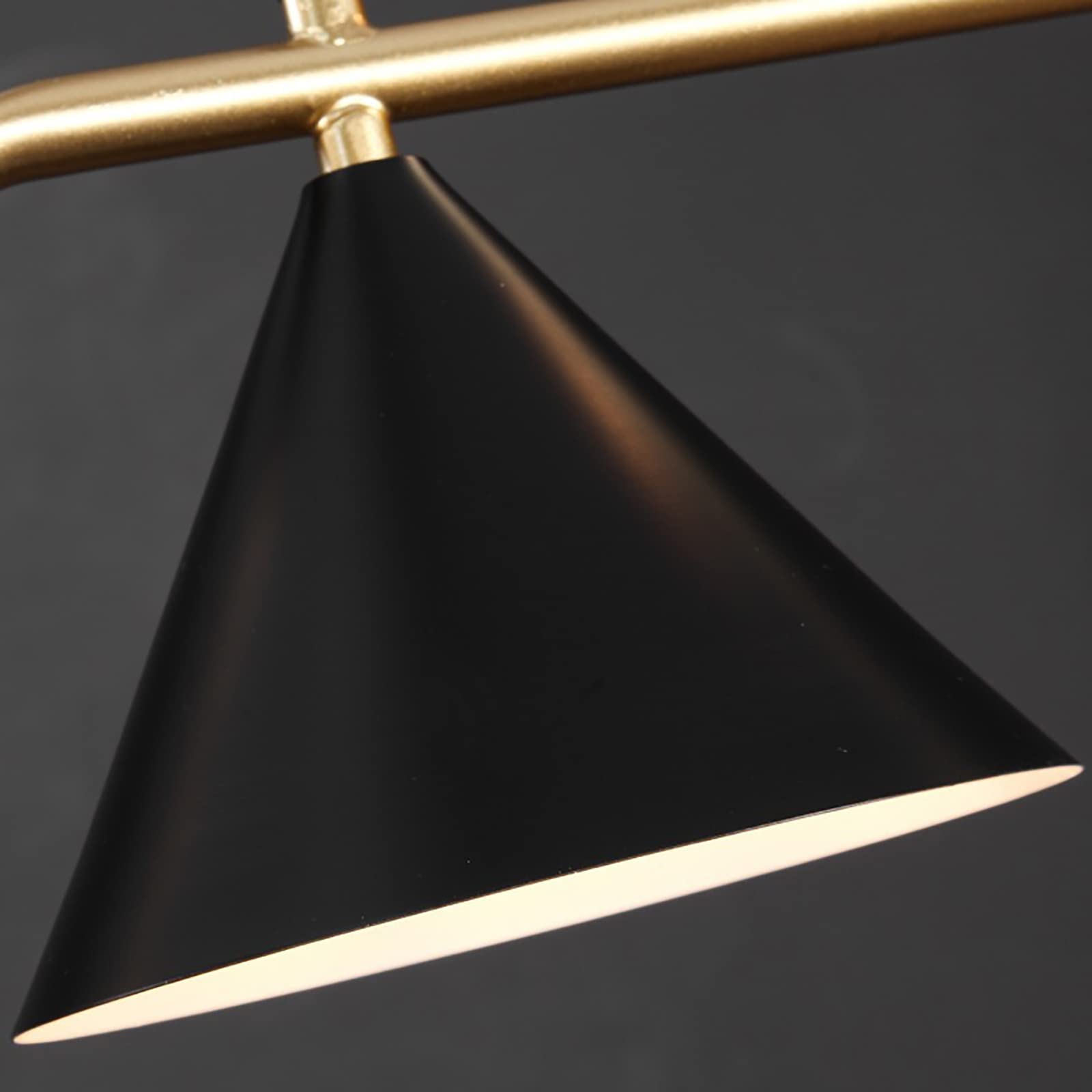 Arisha Modern LED Pendant Light Black/Gold Glass Living Room/Bedroom - Neutralighting