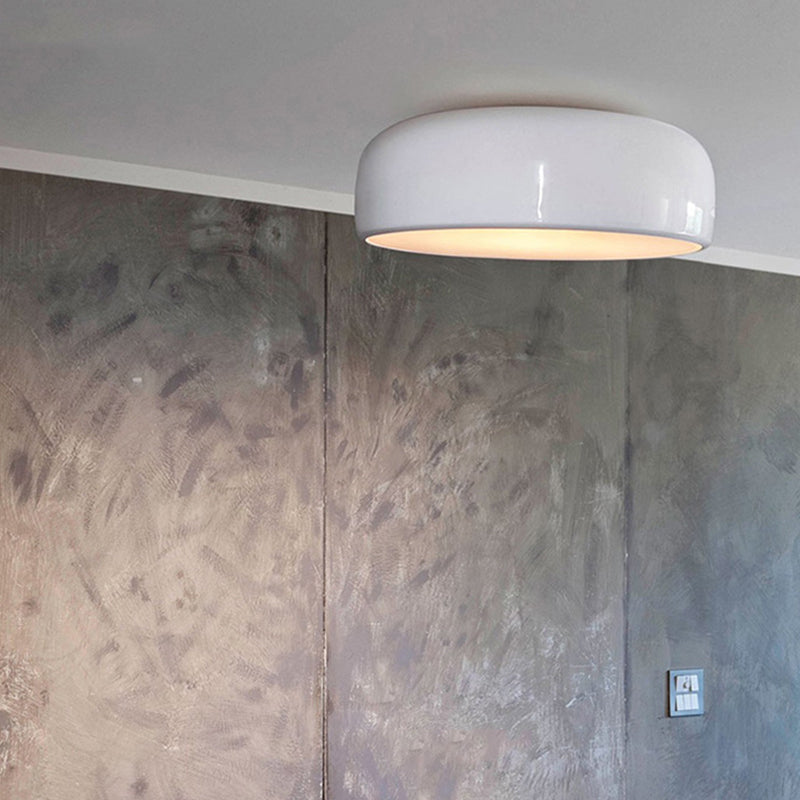 Arisha Modern Dish Shaped Metal Ceiling Light, Black/White - Neutralighting
