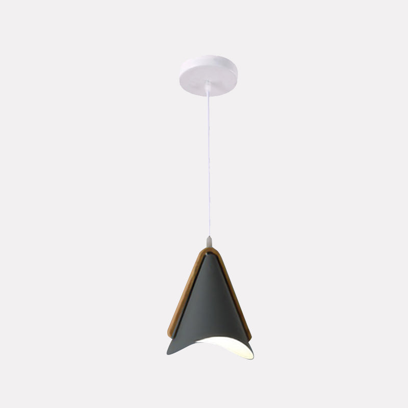 Valentina Modern Cone Pendant Light, Wood/Metal - Neutralighting