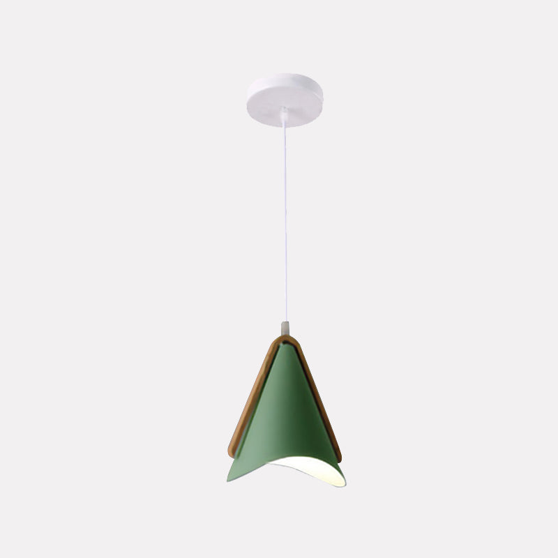 Valentina Modern Cone Pendant Light, Wood/Metal - Neutralighting