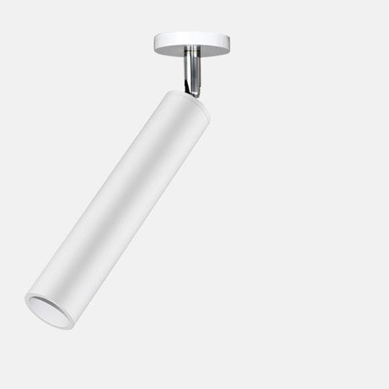 Aria Modern Long Tube Spotlight, Metal, Black/White - Neutralighting
