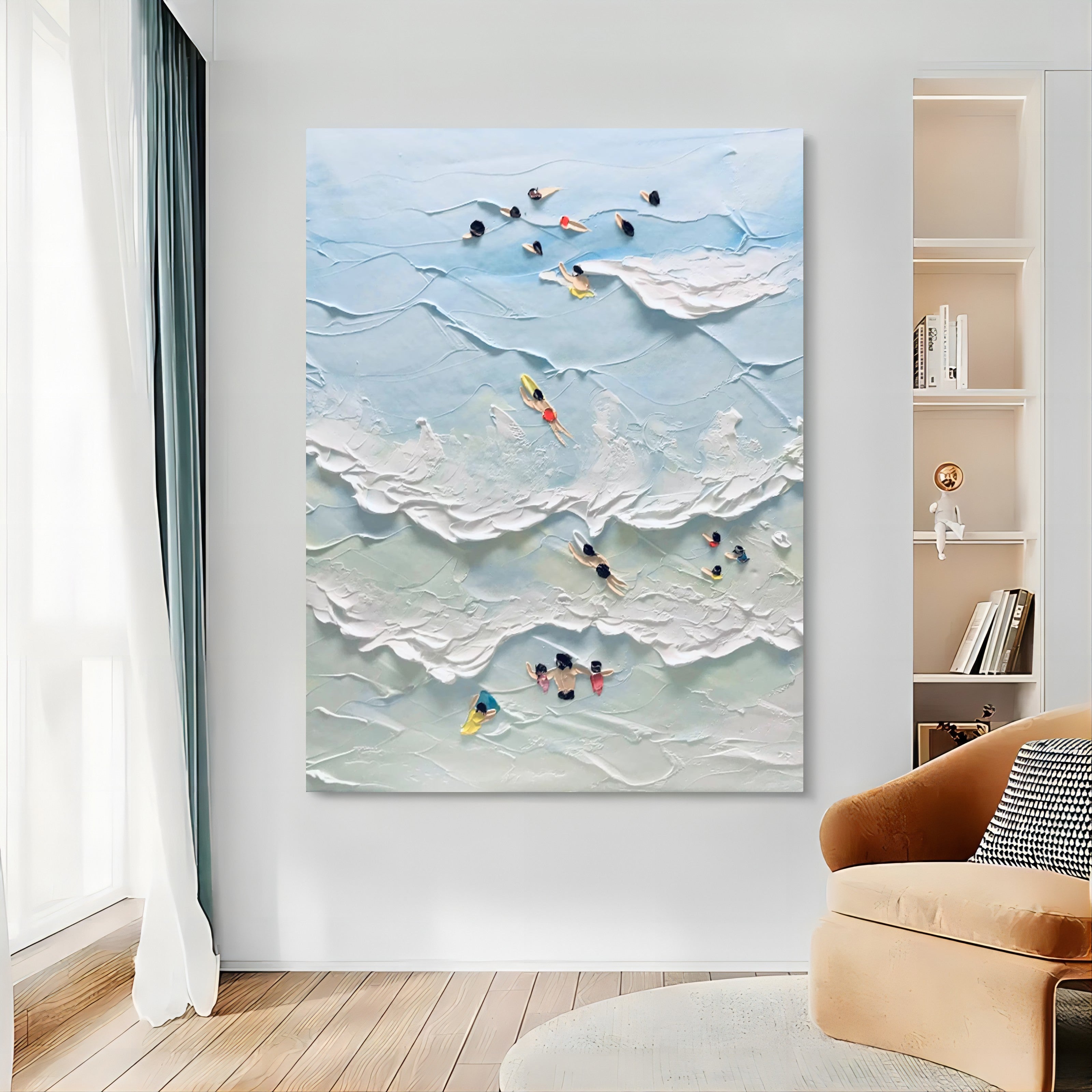 Plaster Art Texture Painting SG096 - Neutralighting