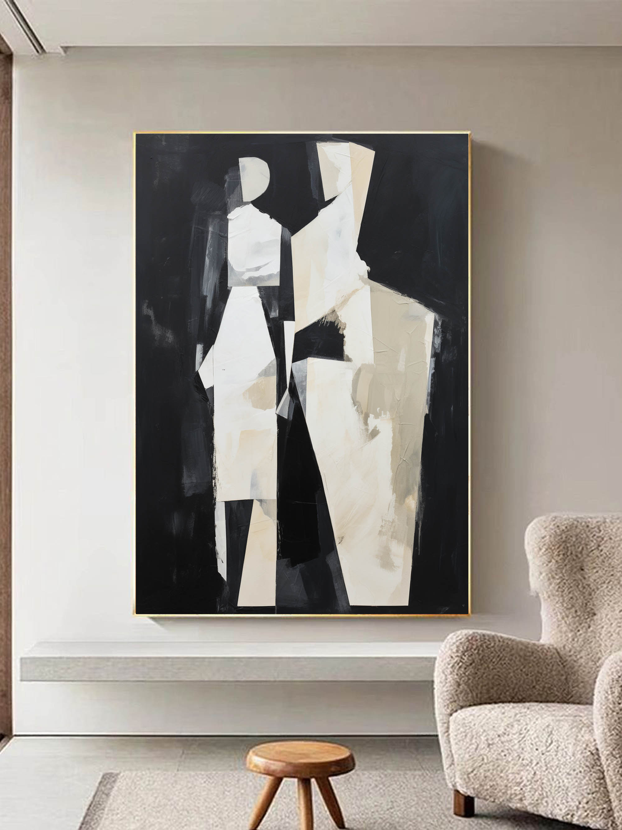 Wall Art Abstract Silhouettes Contemporary Minimalist