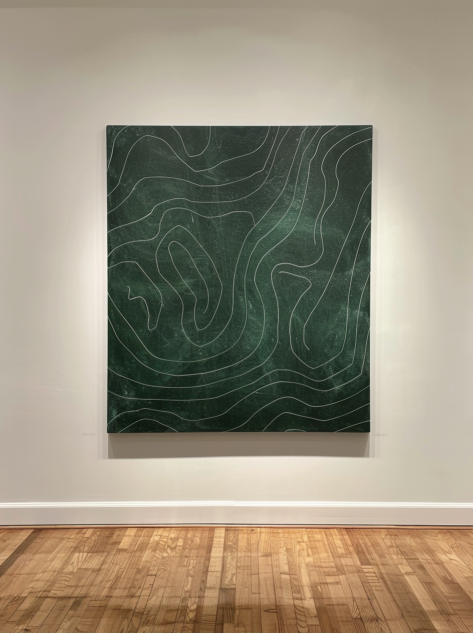 Emerald Topography Art Print