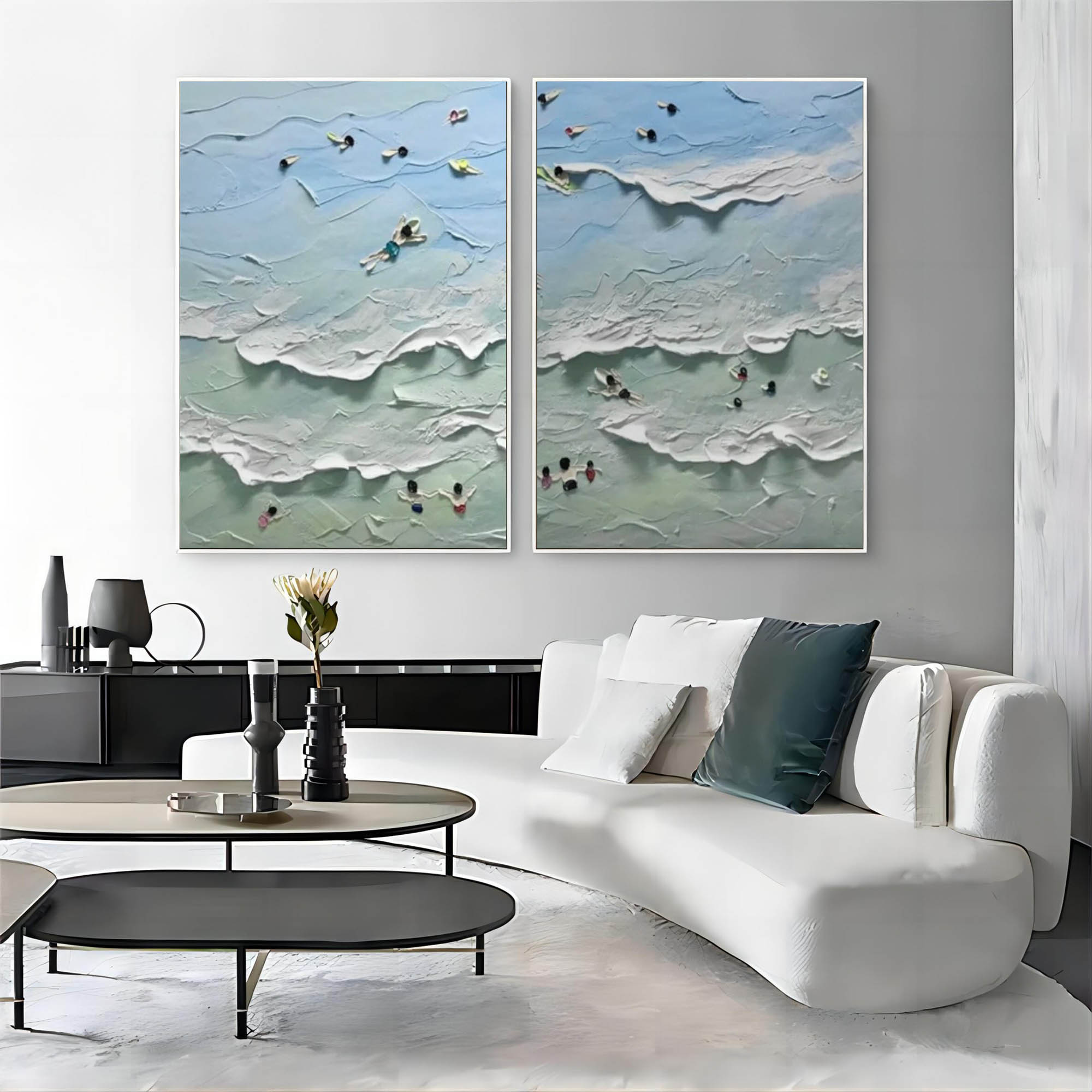 Abstract Painting Set Of 2 SP127 - Neutralighting