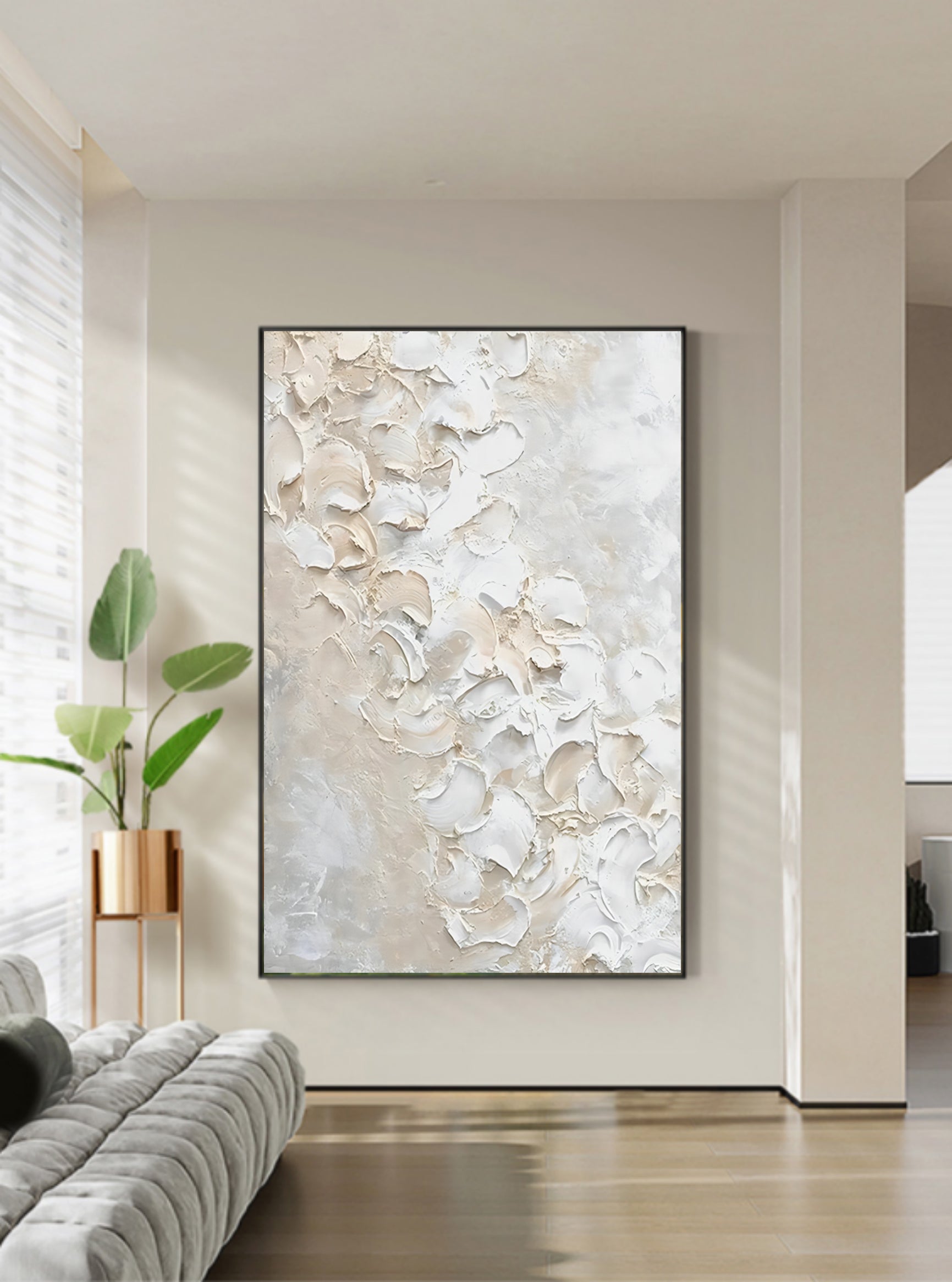 Plaster Art Texture Painting SG165 - Neutralighting