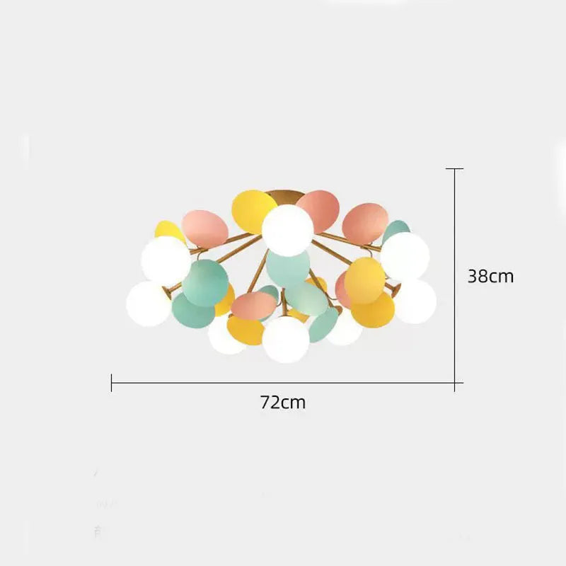 Aria Modern Bubble Cluster Ceiling Light, Colorful - Neutralighting